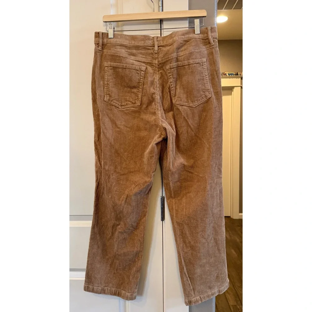 Wms LOFT Tan/Camel Casual Plus Size‎ Corduroy Cotton Pants Size 32/14